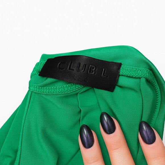 Club L Emerald Green Cut-Out Midi Dress – Size (S) Backless, Bodycon, Plunge - Picture 5 of 5